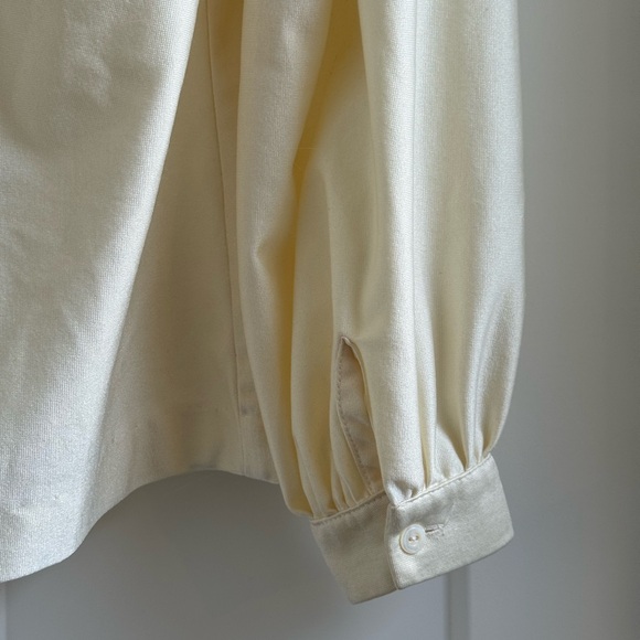 Vintage Koret of California Cream Satin Blouse - Picture 6 of 9